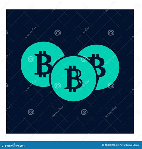 Bitcoin Symbol In Flat Design Vector Illustration Stock Illustration