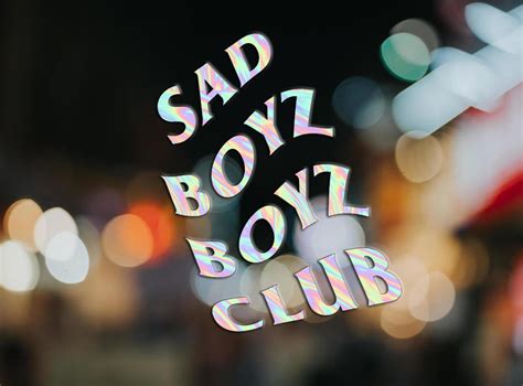 Sad Boyz Boyz Club Vinyl Decal Etsy Uk
