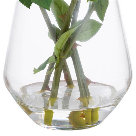 White Rose Arrangement In Glass Vase Brandalley