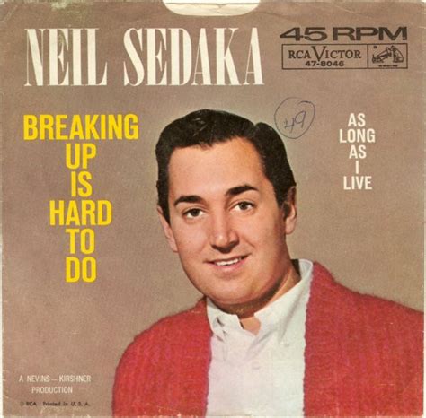 Neil Sedaka Breaking Up Is Hard To Do Vinyl At Discogs