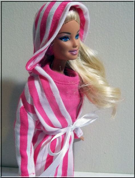 Barbie Clothes Sleepwear Pajamas Set With Robe Hot Pink And Etsy