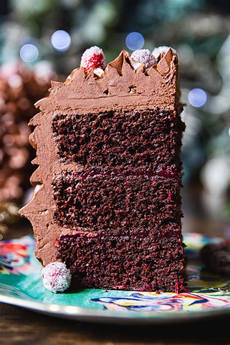 70% off christmas clearance (save on candy. Christmas Chocolate Cake with Cranberries - Vikalinka