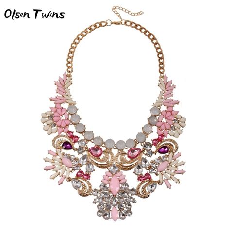 Olsen Twins Dropshipping Multicolor Acrylic Crystal Big Statement