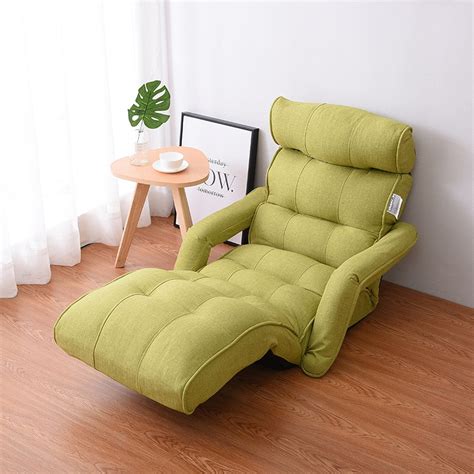 Whether you're watching the big game or hanging out with the family, there's nothing quite like kicking your feet back in a comfy recliner. Floor Foldable Chaise Lounge Chair Green Adjustable ...