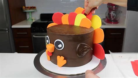 Turkey Cake Pumpkin Cake Layers Frosted With Chocolate Ganache