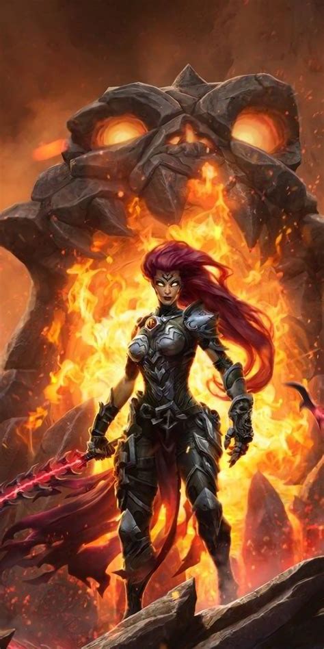 Darksiders Iii Girl Warrior Redhead 2019 1080x2160 Wallpaper