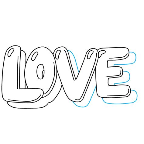 Drawing The Word Love