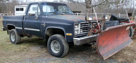 1987 Chevrolet Silverado 10 4wd Pick Up Truck With Western Snow Plow 8