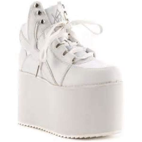 Yru Shoes Yru Qozmo White Platform Tennis Shoes Poshmark