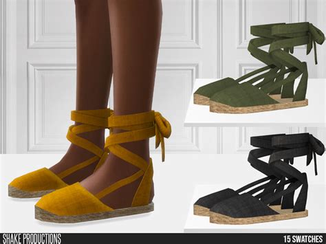 The Sims Resource 732 Espadrille Sandals