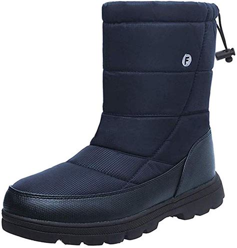 Silentcare Mens Winter Mid Calf Snow Boot Fur Warm