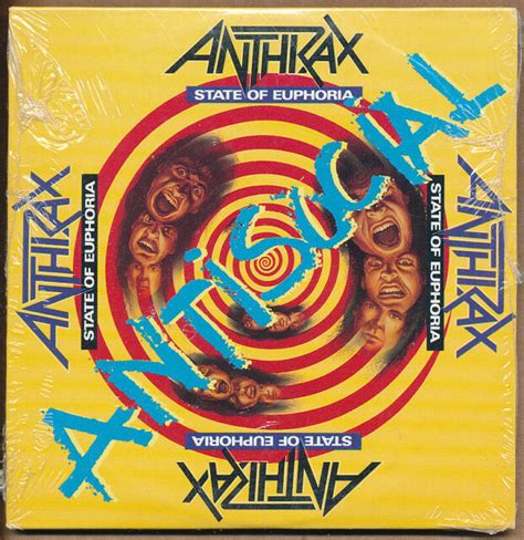 Anthrax State Of Euphoria Rare Promo Cd Single 89 Sealed Ebay