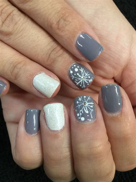 Gel Polish Snowflake Harlyrocks Nail Colors Winter Holiday Nails