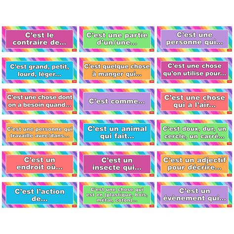 Foreign Language Materials Set Of 12 Classroom Phrases French Signs