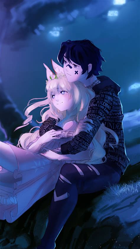 Wallpaper Anime Couple Pp 1080x1920 Embraced And Endeared Anime
