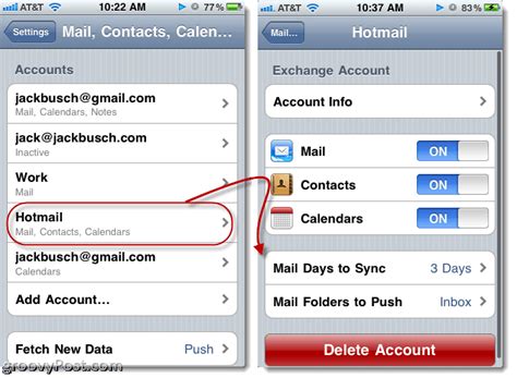 How To Sync Hotmail Emails Contacts And Calendars With Your Iphone
