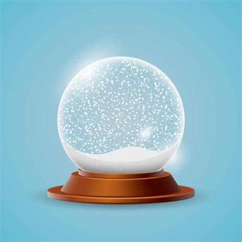 Free Vector Realistic Christmas Snowball Globe