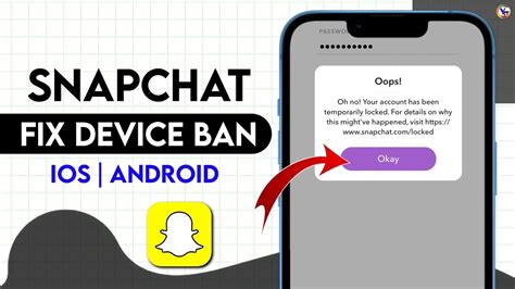 How To Fix Snapchat Device Ban On IOS Android 2024 Latest Update