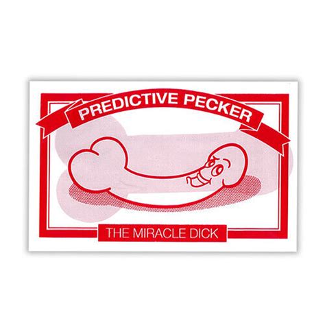 Predictive Pecker The Miracle Dick Joke Willy Bedroom Play Sexy Naughty T Ebay