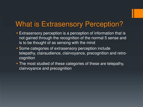 Ppt Extrasensory Perception Powerpoint Presentation Free Download