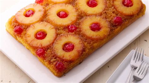 Pineapple cake yellow cake mix recipes. Easy Pineapple Upside-Down Cake recipe from Betty Crocker