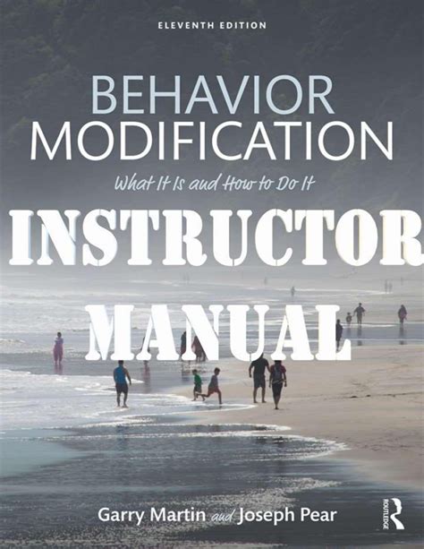 Instructors Manual For Behavior Modification What It Is And How To Do