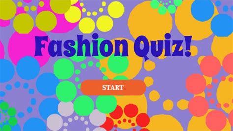 Fashion Quiz