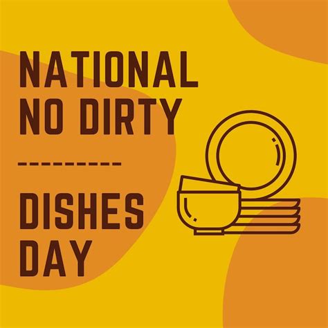 Premium Vector A Yellow And Orange Poster That Says National No Dirty