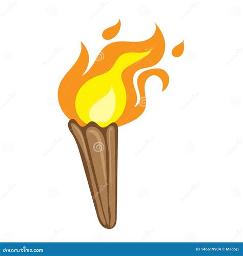 Torch Isolated Illustration Stock Vector Illustration Of Winning