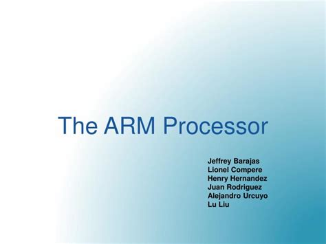 Ppt The Arm Processor Powerpoint Presentation Free Download Id3408715