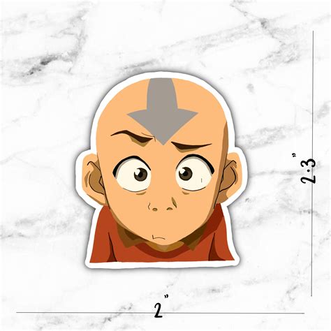 Aang Sticker Bundle Assorted Avatar The Last Airbender Etsy