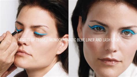 How To Monochromatic Blue Liner And Lash Mac Cosmetics Youtube
