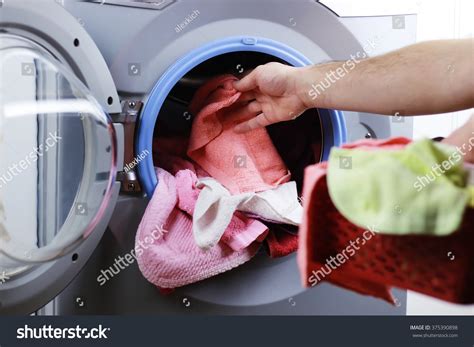 Put Cloth In Washer Stock Photo 375390898 Shutterstock