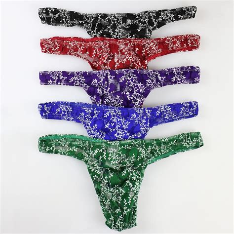 2020 New Lace Mens Underwear Briefs Sexy Breathable Brief Underpants