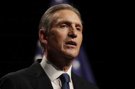 Howard Schultz said he's colorblind. That suggests a deep 