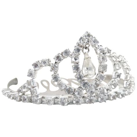 Rhinestone Studded Tiara Hair Comb Crown Wedding Prom From