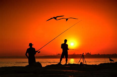 Sunset Fisherman By Çağrı Aykaç Photo 8629497 500px