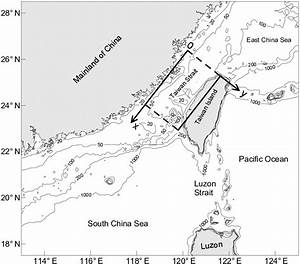 Bathymetric Chart Of The Taiwan Strait And Its Neighbouring Area The