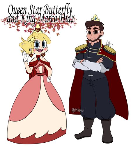 Queen Star Butterfly And King Marco Diaz Of Mewni This Version Of Them Adults Is Part Of My Own