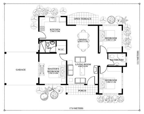25 150 Square Meter House Plan Bungalow