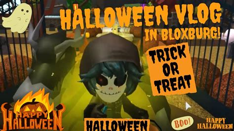 First Time Trick Or Treating In Bloxburg New Bloxburg Halloween