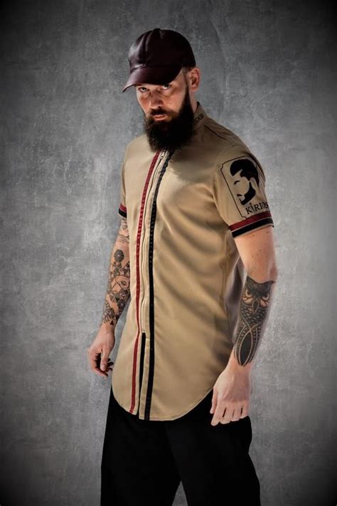 Premium Barber Smock De Kirios Barber Luxury Dark Beige Etsy Espa A Barber Clothing Barber