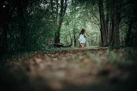 Forest Girl Running Free Photo On Pixabay Forest Girl Photo Dark