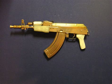 Gold Kalashnikov Ak 47