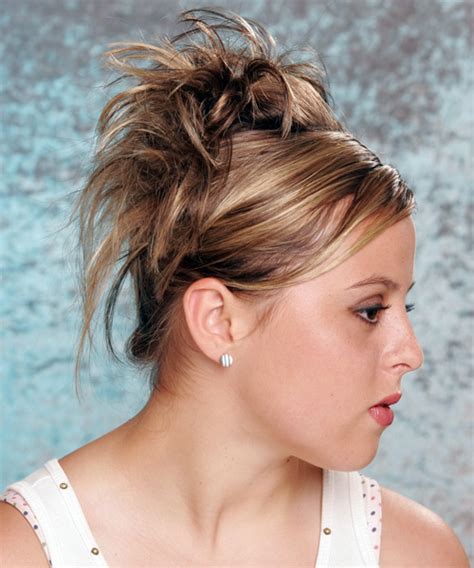 Add bangs to hair updos for long hair. Long Straight Updo with Side Swept Bangs