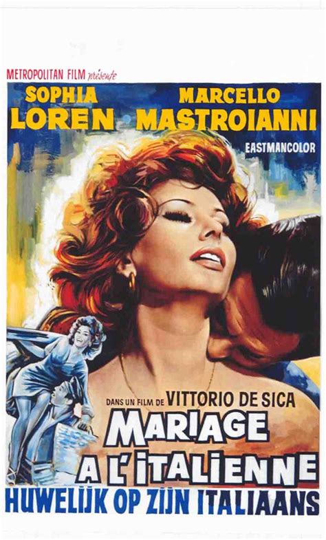 Mariage à Litalienne De Sica 1964 Sophia Loren Italian Movie