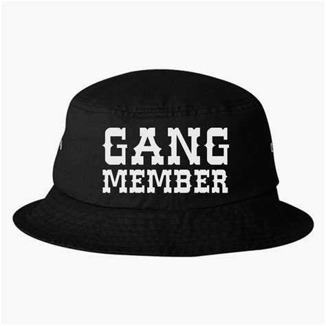 Gang Member Bucket Hat Embroidered Customon