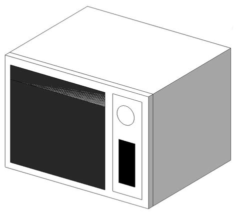 Microwave Oven In Autocad Cad Download 1872 Kb Bibliocad