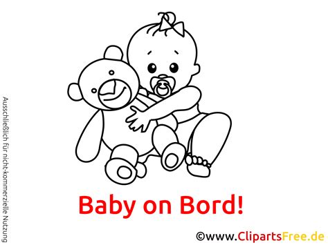 Baby Clip Art Zwart En Wit