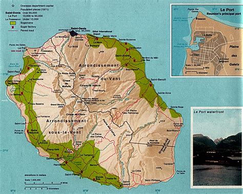 Map Of Réunion Relief Map Online Maps And Travel